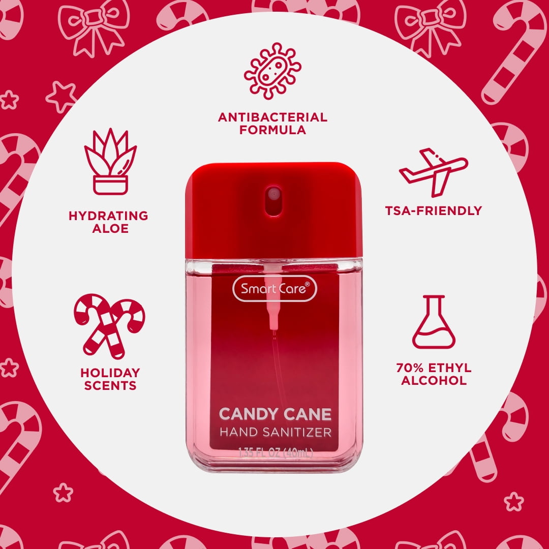 Smart Care Hand Sanitizer Spray, Candy Cane, 1.35 fl oz