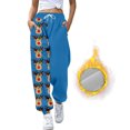 thumbnail image 2 of Gibobby pantalones de mujer Mujer Otoño e Invierno Casual moda Navidad divertido impreso cintura elástica pantalones deportivos pantalones casuales (Aqua, S), 2 of 5