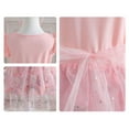 thumbnail image 3 of Girls Cartoon Rainbow Tutu Dress Short Sleeve Birthday Princess Outfit for 2-7Y, 3 of 4