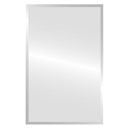 - Bellaterra Home Stainless Steel Corner Mirror Cabinet