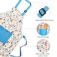 thumbnail image 5 of Conjunto de delantal y gorro de cocinero para niños, lindos delantales para hornear para niños, delantales para hornear para bebés, delantal para niños, gorro de chef, 5 of 5