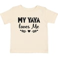 thumbnail image 3 of Inktastic My Yaya Loves Me Grandchild Girls Baby T-Shirt, 3 of 5