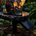 thumbnail image 5 of 2026 New Solar Garden Stakes, Fantasy Gothic Resin Outdoor Decor Light, Spooky Glowing Ornament for Halloween Garden and Patio Display (Skull Stepping), 5 of 6