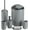 Gray, variant on UU&T Bathroom Accessories Set, 6-Piece Plastic Bathroom Decor Sets for Small Spaces, Gray
