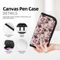thumbnail image 2 of Fotbe Rose Flowers Pattern Pencil Case,Canvas Pen Case, Multi- Slot Pencil Pouch, Portable Pencil Bag, Pen Case for& Office, Makeup Bag ,Zipper Pouch, 2 of 6