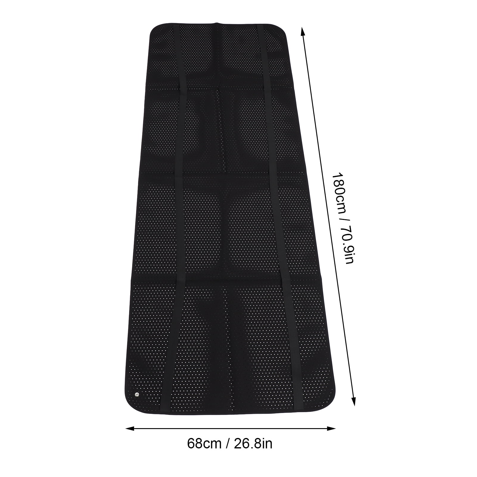 YAHHU 26.8 x 70.9in Earthing Mat for Sleeping, PU Leather Grounding Pad for Anxiety Relief and Better Sleep, Large Earth Connected Yoga Mat (68 x 180cm)