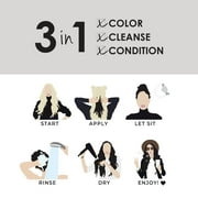 Keracolor Semi Permanent Hair Dye 3 in 1 Clenditioner, Onyx, 12 fl oz