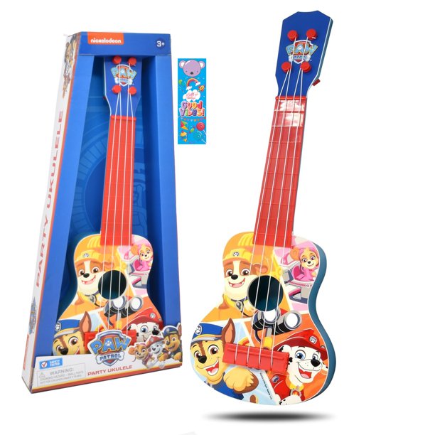 Ukelele de juguete Paw Patrol Kids de 4 cuerdas para niños pequeños