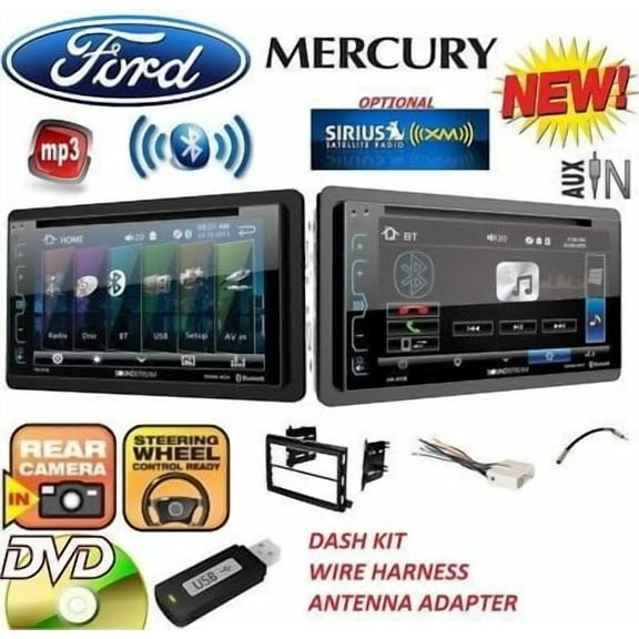 FORD MERCURY Bluetooth CD DVD USB AUX BT Car Radio Stereo OPTIONAL SIRIUSXM