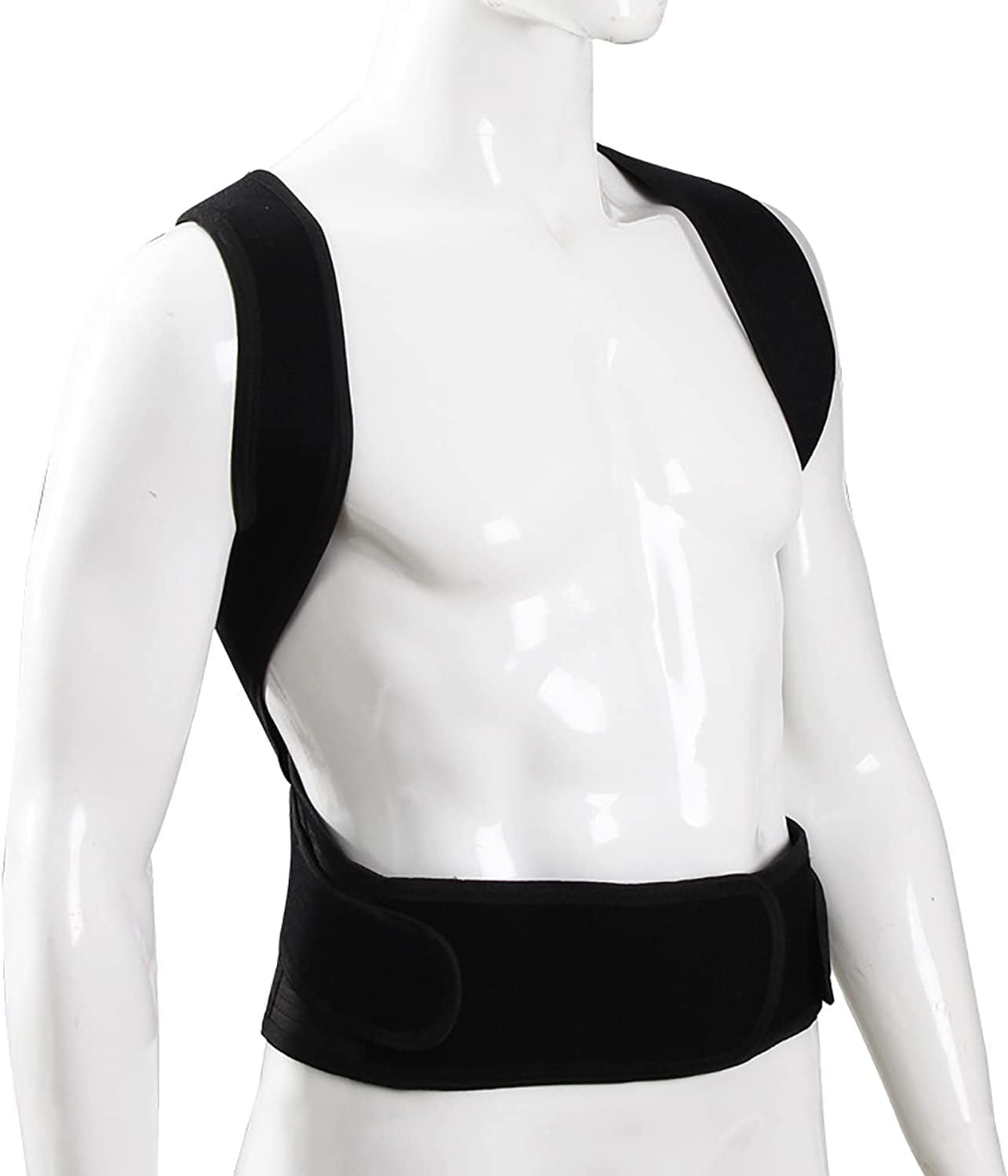 SLGHLSAHG Back Brace Posture Corrector for Men and Women,Adjustable Posture Back Brace Straightener Shoulder Upright Support Trainer for Body Correction and Neck Pain Relief (Large) A13738