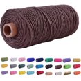thumbnail image 1 of volteado (109 yardas/0.059 in/35 colores opcionales) Cordel de algodón para panadero DIY Craft Macramé Cuerda de algodón natural Fabricación de manualidades Cuerda de tejer Cuerda DIY Decoración de bo, 1 of 4