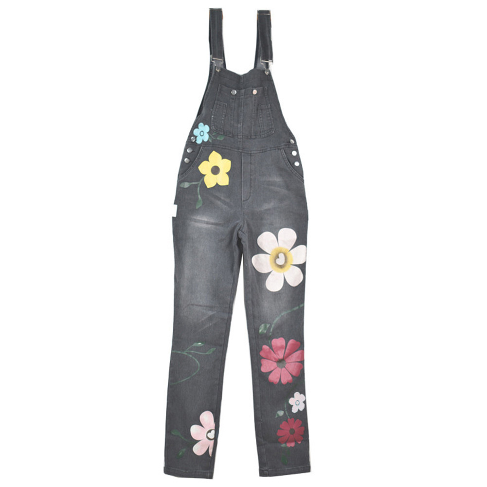 Women Floral Print Pockets Washable 