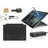 Microsoft Surface Pro 4 Core i5-6300U 4G 128GB 12.3" touch screen with 2736x1824 3K QHD Windows 10 Pro Multi-position Kickstand (Black Cover Fingerprinter ID , Dock, Wireless Display Bundle)