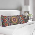 thumbnail image 2 of ABPHOTO Flower Mandalas Vintage Element Body Pillow Covers Case Protector 20x60 inch, 2 of 2