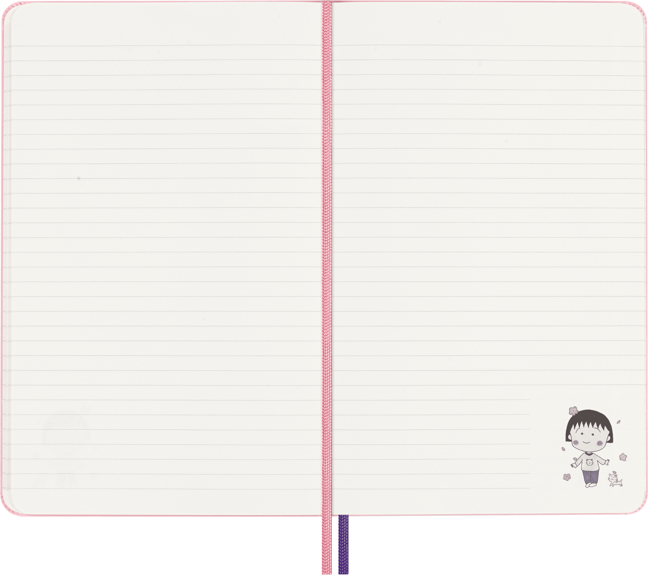 Moleskine Limited Edition Sakura Notebook with lenticular optical-effect cover by Momoko Sakura, Hard Cover, Ruled, Large (5" x 8.25"), Maruko floral, 176 Pages
