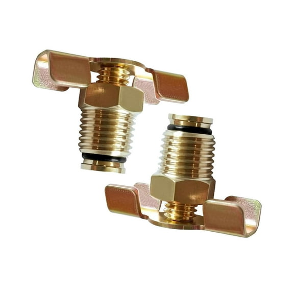 oshhni 2Pcs Air Compressor Drain Valve Air Tank Valves Strong Professional Spare Parts Compressor Tank Replacement Part 1/4"NPT Male