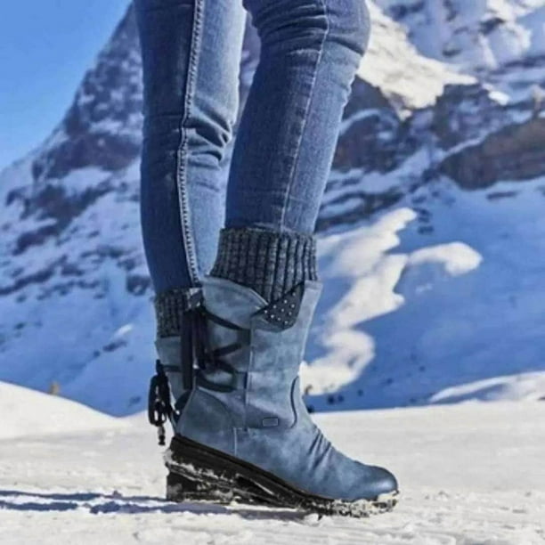Bottes de Neige en Fil de Laine Neuves d Automne et d Hiver et