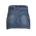 thumbnail image 5 of Wassery Women Jeans Mini Skirts with Sashes E-girl Low Waist Pockets Short Denim Skirts 2000s Aesthetic Fairy Grunge Streetwear, 5 of 9