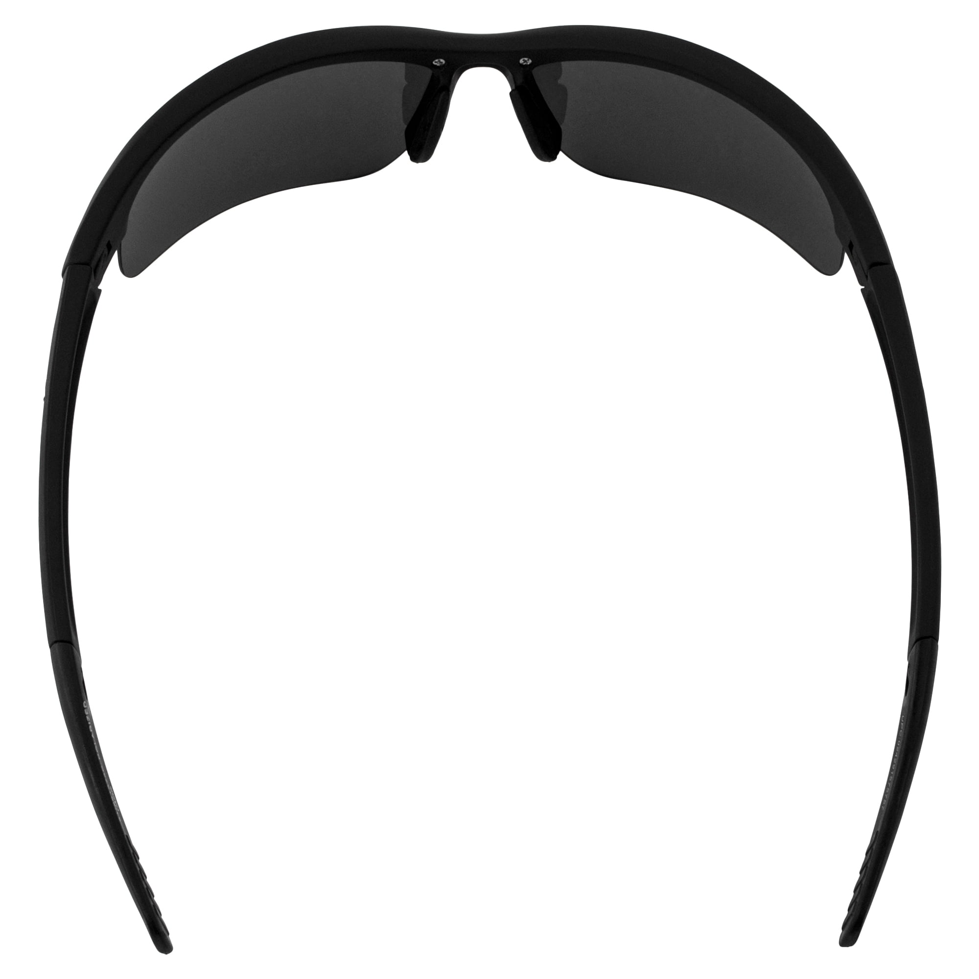 Maxx Domain Smoke Polarized Lenses Black Frame Sports Sunglasses