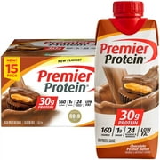 Premier Protein High Protein Shake, Chocolate Peanut Butter, 11 Fl Oz (15 Pack)