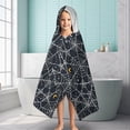 thumbnail image 6 of Spider Web Halloween Pattern Hooded Bath Towel，60"x35" for Ages 3 To 12 Kids, Quick Dry Lightweight Soft Microfiber Hood Beach Towel Cover Up for Kids, 6 of 7