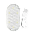 thumbnail image 4 of 1pc Car Interior Light Auto Roof Ceiling Reading Lamp LED Car Styling Night Light Mini USB Charging Car Light 5V, 4 of 8