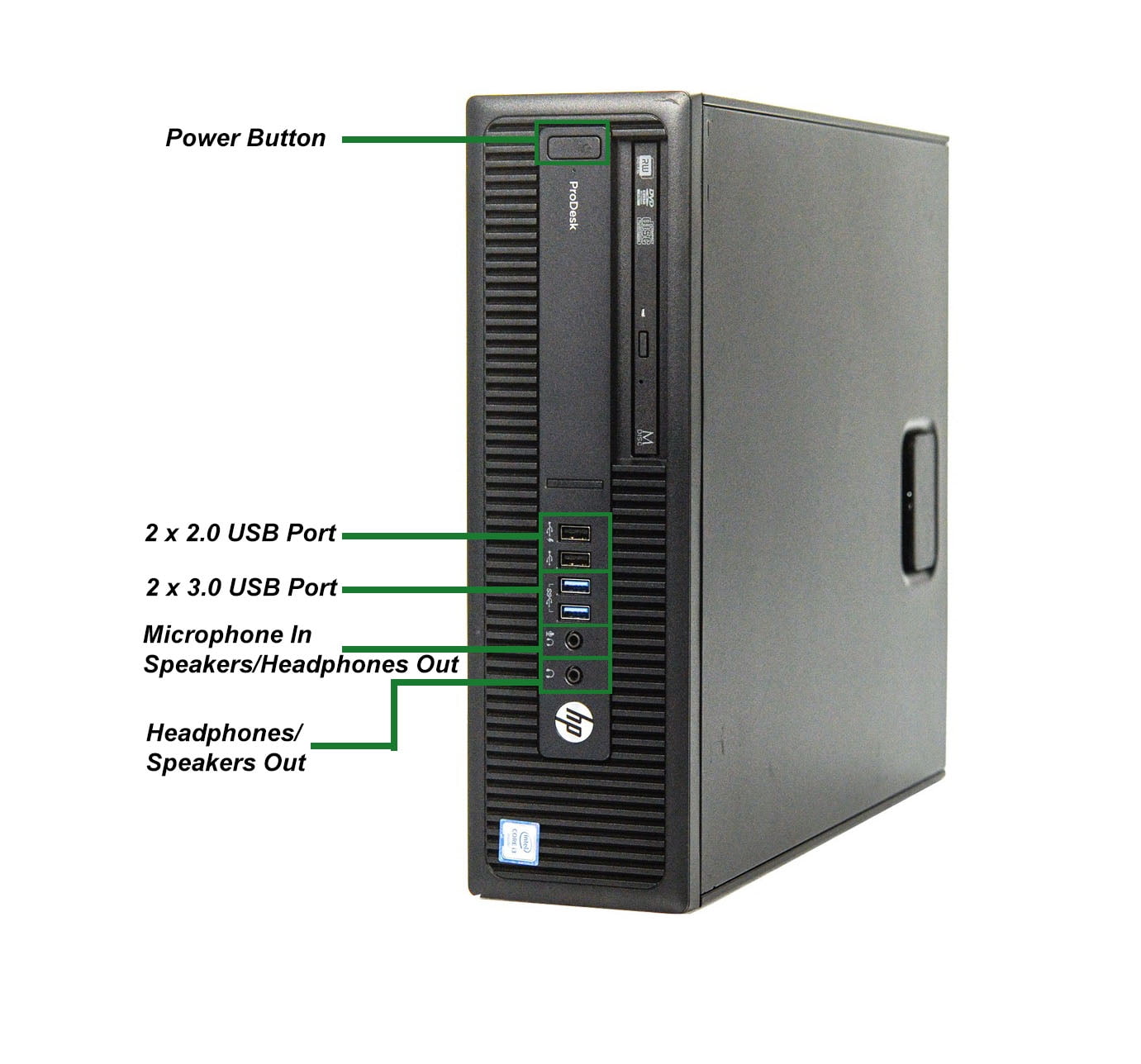 Hp ☆ ProBook 600 G2 SFF☆SSD256GB+HDD1TB Restored HP Prodesk 600 G2 Desktop Computer SFF, Core i56th Gen