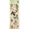 K & Company Flora and Fauna Rub-Ons with Gems, Natural