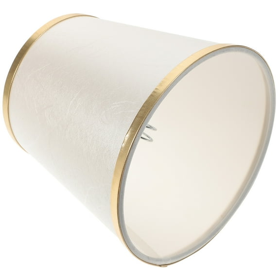 MLINS Beige Fabric Lamp Shade with Clip On Design for Table Lamp Decor Lightweight and Durable 6.5 Inches
