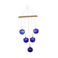 thumbnail image 3 of Comedero para colibríes con campana de viento y bolas de cristal, accesorio para jaula, comedero colgante para pájaros, estación de alimentación para Azul profundo, 3 of 8