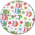 thumbnail image 1 of FMSHPON Owls Sitting on Branch Flowers Xmas Christmas Tree Skirt Stand Mat for Holiday Party Decoration Indoor Outdoor 48 inches, 1 of 3