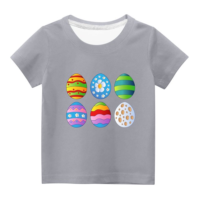 Chandails pour Filles Tout-Petits Enfants Garçons Filles Mignon Col Rond Imprimé Manches Courtes Haut
