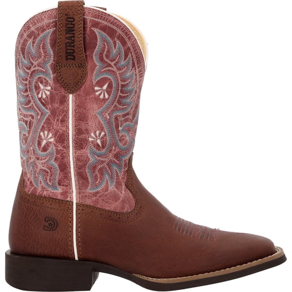 Durango® Women's Shyloh Western Boot, Rusty Brown And Dusty Rose, Size 10.5(M)