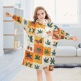thumbnail image 5 of FORMRS Wearable Blanket Hoodie with Sleeves for Kids Cozy Flannel Sweatshirt, Cartoon Plants, 5 of 7
