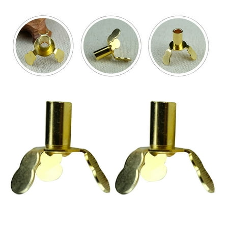 

4pcs Butter Lamp Holder For Buddha Oil Lamp Wick Zinc Alloy Made Support