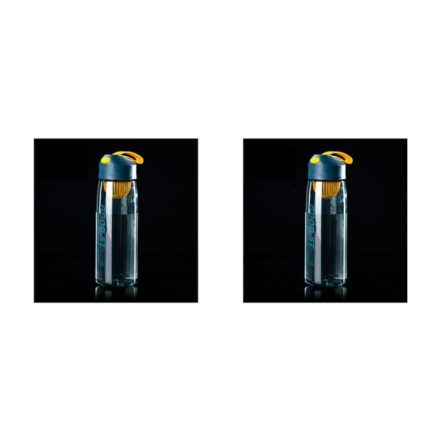 Matsuzay Botella de agua a prueba de fugas para deportes, taza para beber té, boca ancha, Fitness, correr, ciclismo, bebida con cuerda, lago azul, 480ML Type1 NO1 Matsuzay CBP235807