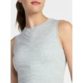thumbnail image 5 of Avia Women's Shirred Ribbed Cinch Ballet Tank, Sizes XS-XXXL, 5 of 6