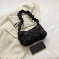 thumbnail image 3 of Bolso de mano de burbujas para mujer, bolso plisado de nube de nailon, bolso informal femenino con cordón suave, 3 of 8