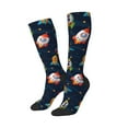 thumbnail image 2 of Balery Spaceships And Stars Fun Novelty Socks Men'S Women'S Crew Socks Funny Crazy Novelty Socks Quirky And Cool Socks, 2 of 9