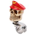 thumbnail image 4 of Giratorio para volante con forma de calavera de 3 cm de diámetro, pomo giratorio de resina metálica para coches, camiones, tractores, barcos, color rojo, 4 of 20