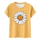 thumbnail image 3 of Camiseta de Manga Corta de Verano para Mujeres con Estampado Casual de Moda con Cuello Redondo, 3 of 5