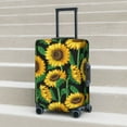 thumbnail image 3 of Wukai Sunflower 1 Elastic Luggage Cover: Personalized Protection for Your Suitcase - Fits 19~29-inch, Washable & Durable Travel Companion-Small, 3 of 8