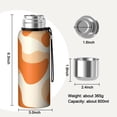 thumbnail image 7 of 20 Oz Orange Modern Art Geometric Coffee Tumbler Double Wall Insulated Stainless Steel Water Bottle | Metal Reusable Thermoses Flask with Cup Cap | Leak & Sweat Proof with Anti-Dust Lid, 7 of 7