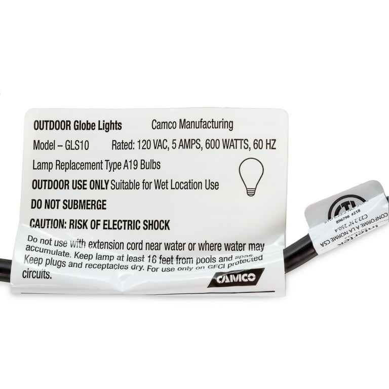 Camco outdoor globe lights deals