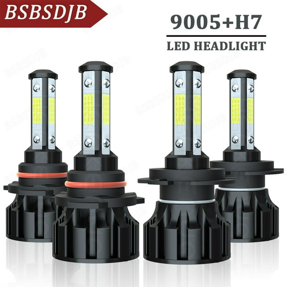 For Ford Fiesta 2011-2019 Front 4x LED Headlight High/Low Beam Bulbs 6000K White