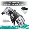 thumbnail image 3 of Winter Waterproof Ski Snow Warm Gloves for Women Men, Windproof Cold Weather Thermal with Touchscreen Fingers, for Running Driving Cycling Hiking Biking Outdoor Sports Daily Work, 3 of 8