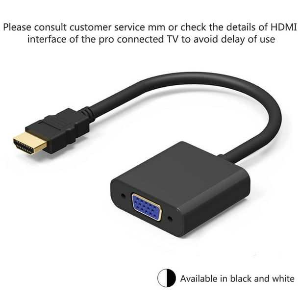 HDMI To VGA Without Audio Patch Cord With Chip HD Conversion Cable Copper 