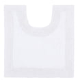 thumbnail image 2 of Home Weavers Luxury Bathroom Rug Toilet Rugs U Shaped Contour, Thick Toilet Rug, Non-Slip Contour Mat for Bathroom Rug,100% Cotton Soft, Absorbent Water, Machine Washable, 20"x20" Contour, White, 2 of 4