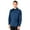 Navy, variant on BlueGeneration Men's Superblend Poplin L/S Untucked Shirt - Red Small Solid