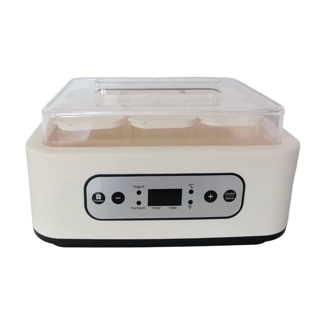 Máquina profesional para hacer yogur y natto con 6 vasos de vidrio y fermentación.